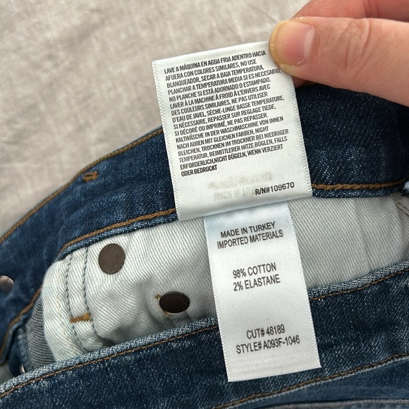 Anthropologie X Agolde Nico High Rise Slim Leg Jeans. Size 26x27 - Picture 10 of 11